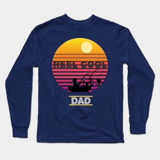 Reel Cool Dad Funny Fathers Day Fishing Gift Long Sleeve T-Shirt